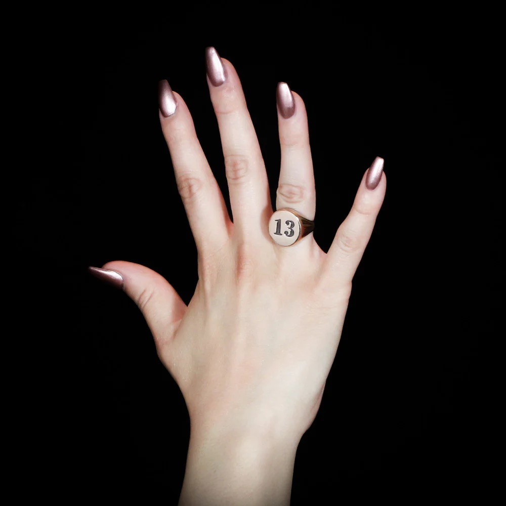 Twisted Love Jewelry Works 13 SIGNET RING - BRASS